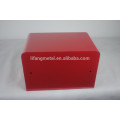 Cheaper small colorful fashion steel safety safe box with electronic lock system